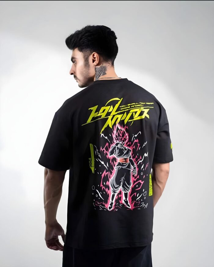 BLACK GOKU EXCLUSIVE DROP SHOULDER - Image 1
