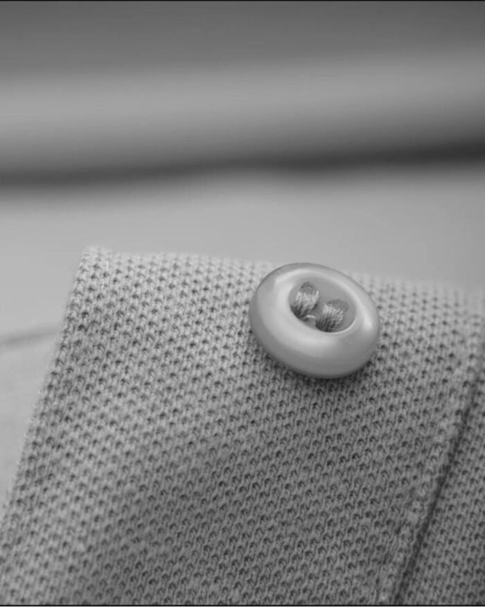 SOLID POLO T-SHIRT ASH COLOR - Image 3