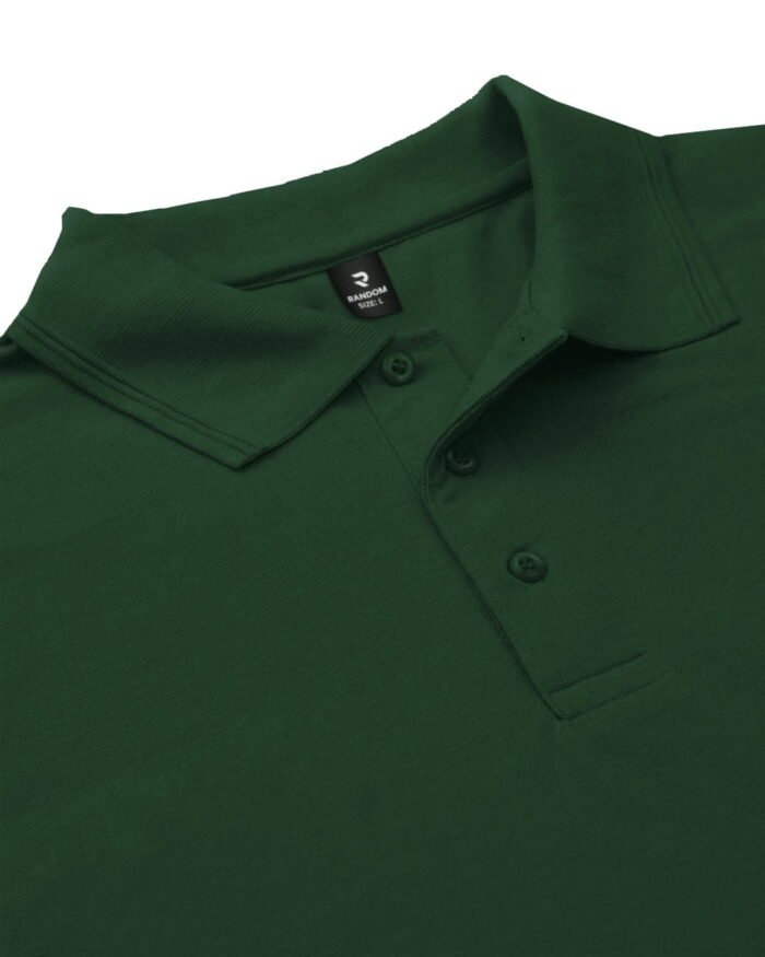 SOLID POLO T-SHIRT GREEN COLOR - Image 2