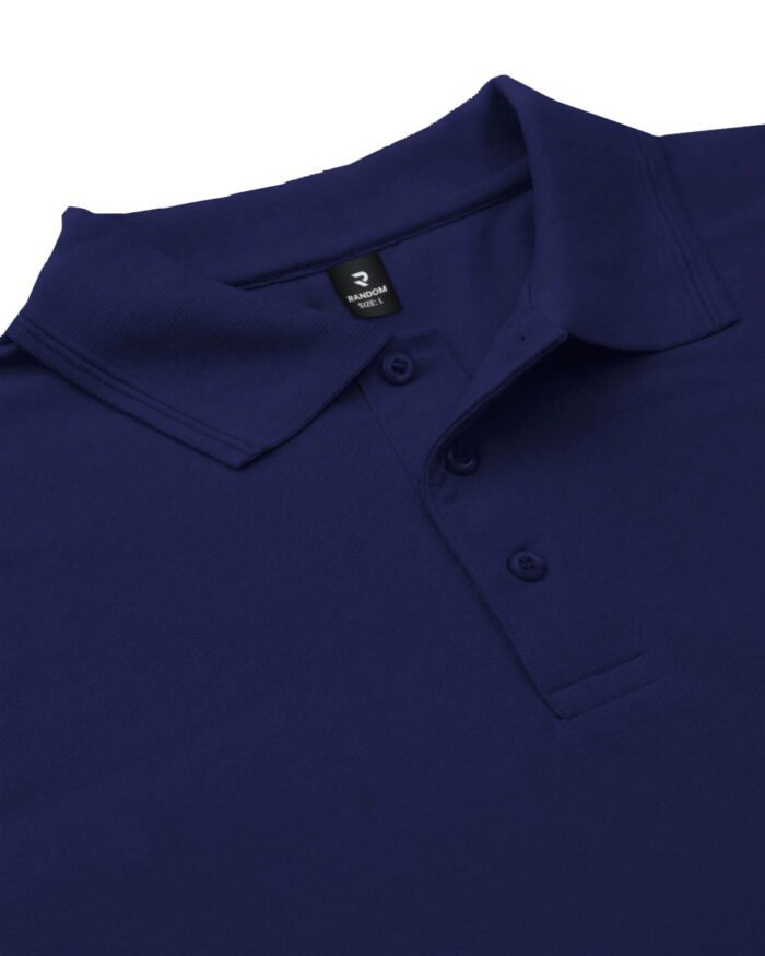 SOLID POLO T-SHIRT - ROYALE BLUE - Image 3
