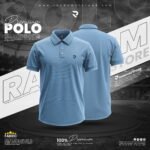 SOLID POLO T-SHIRT BLUE COLOR