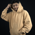 BROWN OVERSIZED ACIDWASH HOODIE